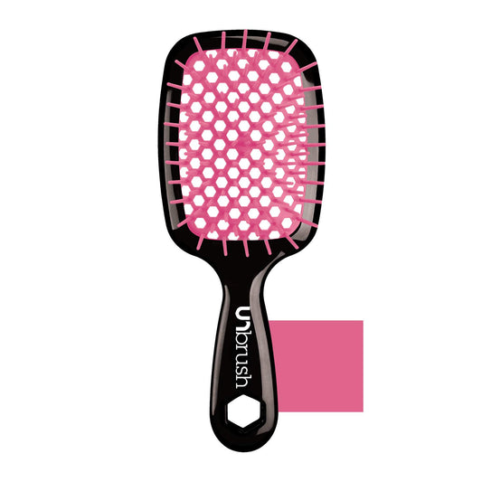 "Say goodbye to tangles effortlessly with the Unbrush Wet & Dry Vented Hair Brush! #HairCare #DetanglingBrush 🌿🌸"