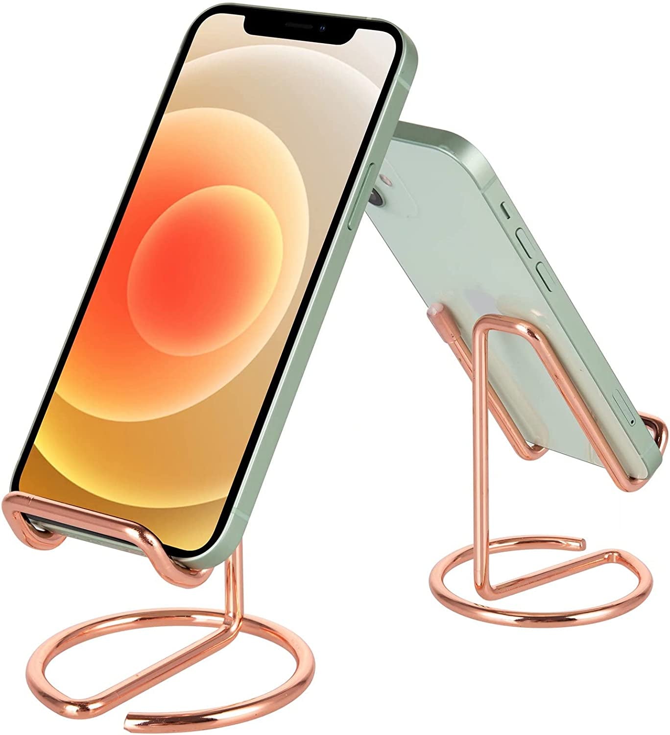 "🌟 Upgrade Your Workspace Vibes with Our Cute Rose Gold Phone Stand! Perfect for iPhone, Switch, iPad & More! 📱💖"