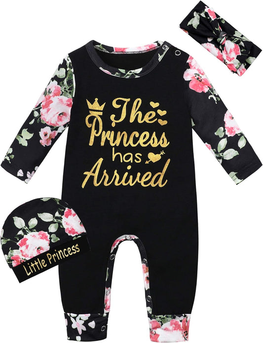 "Absolutely Adorable! 🌸 Dress your little princess in the Von Kilizo Baby Girl Floral Romper! 👶💕 #BabyFashion #CutenessOverload #NewbornStyle"